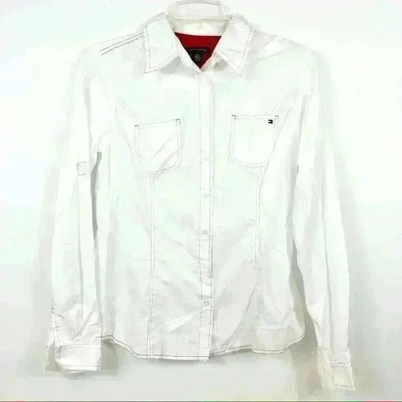 3 for $30 Tommy Hilfiger • White Button Down Shirt - Picture 1 of 7
